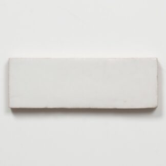 Evelyn Pure White Handmade Bejmat Satin Tile 100 x 50mm