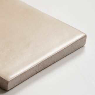 Sample of Evelyn Off-White Handmade Zellige Satin Tile