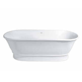 Turner Hastings Cambridge 156 TitanCast Bath with Overflow - Gloss White