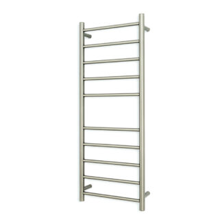 Radiant Heated Round Ladder 430 X 1100 mm COOL Brushed Nickel