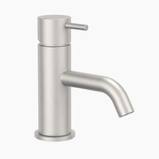 Clark Round Pin Lead Free Basin Mixer - Brushed Nickel