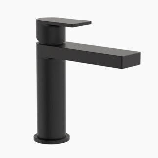 Clark Round Square Lead Free Basin Mixer - Matte Black