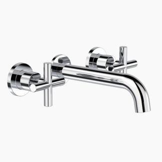 Clark Cross Lead Free Wall Basin/Bath Set 180mm - Chrome