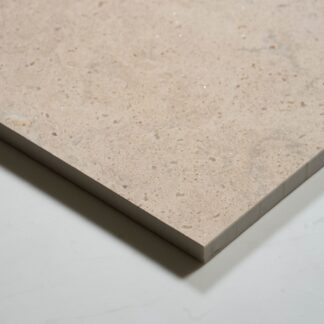Sample of Avorio Cream Travertine Look Matte Porcelain Tile