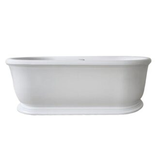 Turner Hastings Camden 180 x 85 TitanCast Bath - Gloss White with Overflow