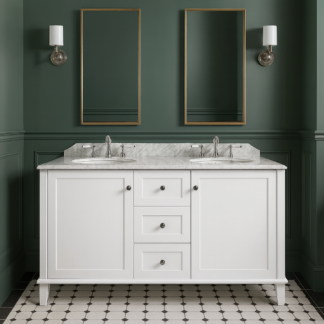 Turner Hastings Coventry 150x56 Double Vanity with marble top