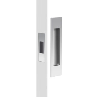 Nidus Mardeco rectangular flush pull set incl end pull Polished Chrome