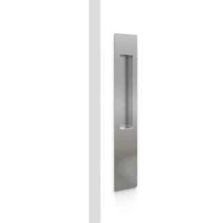 Nidus Mardeco rectangular flush pull (long plate 257mm) Polished Chrome (sold as EACH)