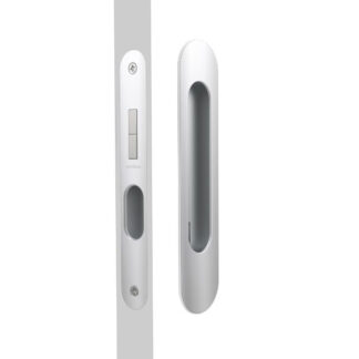 Nidus Mardeco radius flush pull privacy set Polished Chrome
