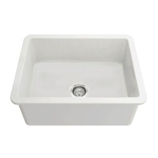 Turner Hastings Cuisine 60 x 46 Inset / Undermount Fine Fireclay Matte White Sink