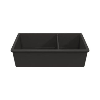 Turner Hastings Cuisine 93 x 48 One And A Half Bowl Inset/Undermount Matte Black Sink