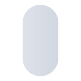 Thermogroup Pill Shape Polished Edge Mirror with Hangers 600x1200mm