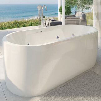 Decina Elisi Freestanding Contour Spa Bath 1700mm