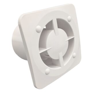 Fanco Dynamic Wall/Ceiling 100mm Duct Square Exhaust Fan White - Motor Only
