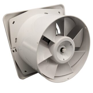 Fanco Dynamic Wall/Ceiling 150mm Duct Square Exhaust Fan White - Motor Only