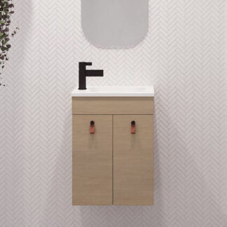 Timberline ENSUITE vanity 600mm Wall Hung with Regal Acrylic Top