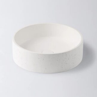 Eight Quarters Concrete Natural Circle White
