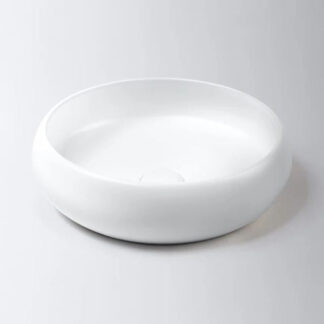 Eight Quarters 415mm Luna Large Circle Basin - Matt White