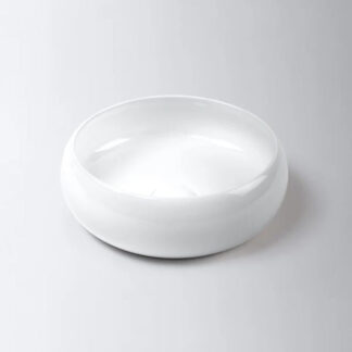 Eight Quarters 360mm Luna Circle Basin - Gloss White