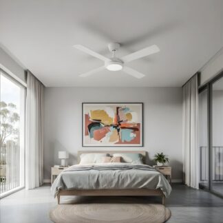 Fanco Eco Silent Pro 48'' (122cm) DC Ceiling Fan with LED Light White