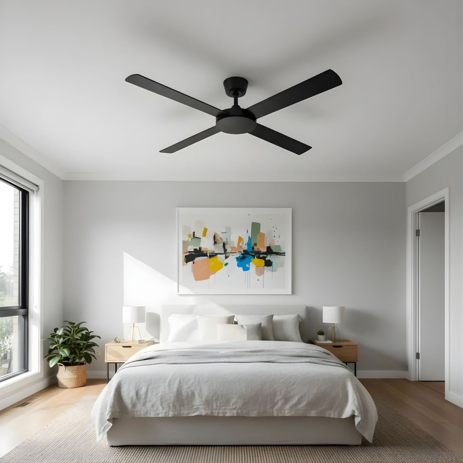Fanco Eco Silent Pro 52'' (132cm) DC Ceiling Fan Black