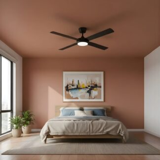 Fanco Eco Silent Pro 52'' (132cm) DC Ceiling Fan with LED Light Black