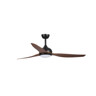 Fanco Eco Style 60'' (152cm) DC Ceiling Fan with LED Light - Black and Koa