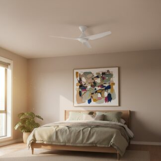 Fanco Infinity-iD v3 48'' (122cm) DC Ceiling Fan with LED Light White