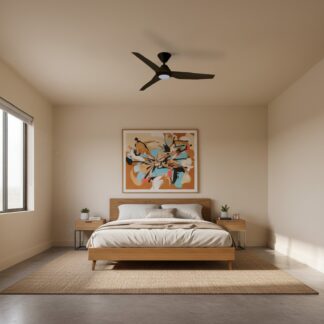Fanco Infinity-iD v3 48'' (122cm) DC Ceiling Fan with LED Light Black