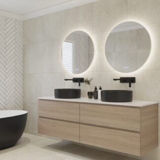 Radiant Olek Frameless LED Mirror 600mm - 1200mm