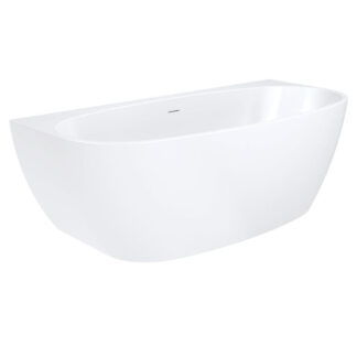 Fienza Keeto Back-To-Wall Acrylic Bath with Overflow 1700mm