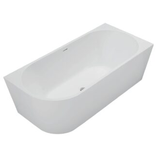 Fienza Isabella Left Hand Acrylic Corner Bath with Overflow 1700mm - Matte White