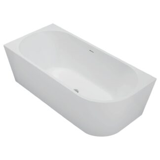 Fienza Isabella Right Hand Acrylic Corner Bath with Overflow 1700mm - Matte White