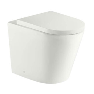 Turner Hastings Fino WhisperFlush Matte White Floor Pan with Thick Seat