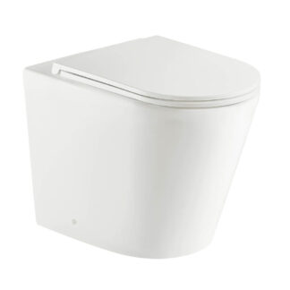 Turner Hastings Fino WhisperFlush Matte White Floor Pan with Thin Seat