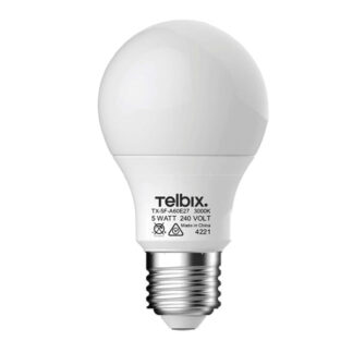 Telbix ES 5W LED A60 Classic Globe Natural White - White
