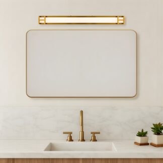 Telbix Gilson 60 Vanity Wall Light Antique Gold