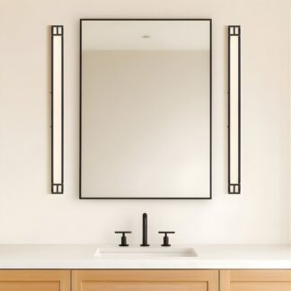 Telbix Gilson 80 Vanity Wall Light Black