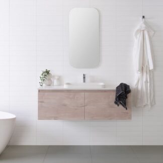 ADP Glacier Lite All Drawer Slim Vanity with Solid Surface Top