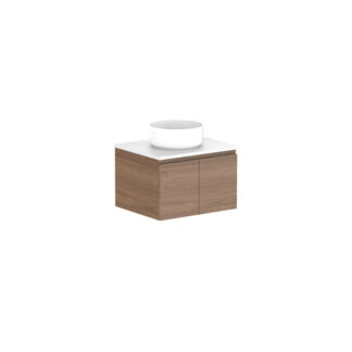 ADP Glacier Lite All Door Slim Vanity with Solid Surface Top