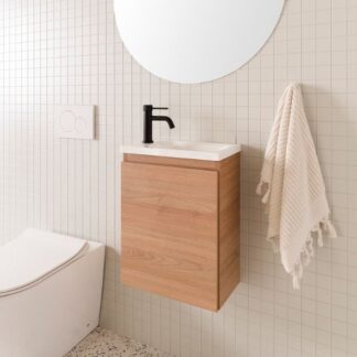 ADP Glacier Lite Mini Wall Hung Vanity with Cast Marble Top