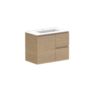 ADP Glacier Pro Ensuite Door and Drawer Twin Vanity with Ceramic Top