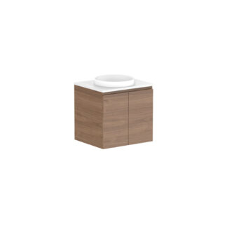 ADP Glacier Pro All Door Twin Vanity with Solid Surface Top