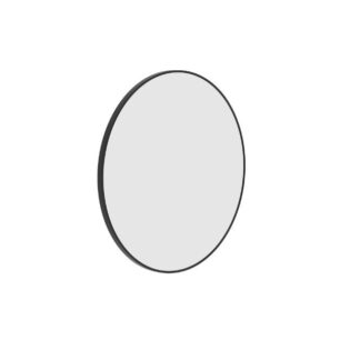Thermogroup Round Black Framed Mirror 600mm