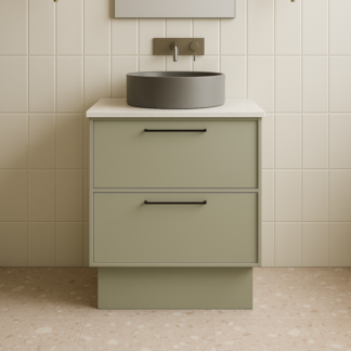 Timberline Henley Kent Floor Standing Vanity with Above Counter Basin