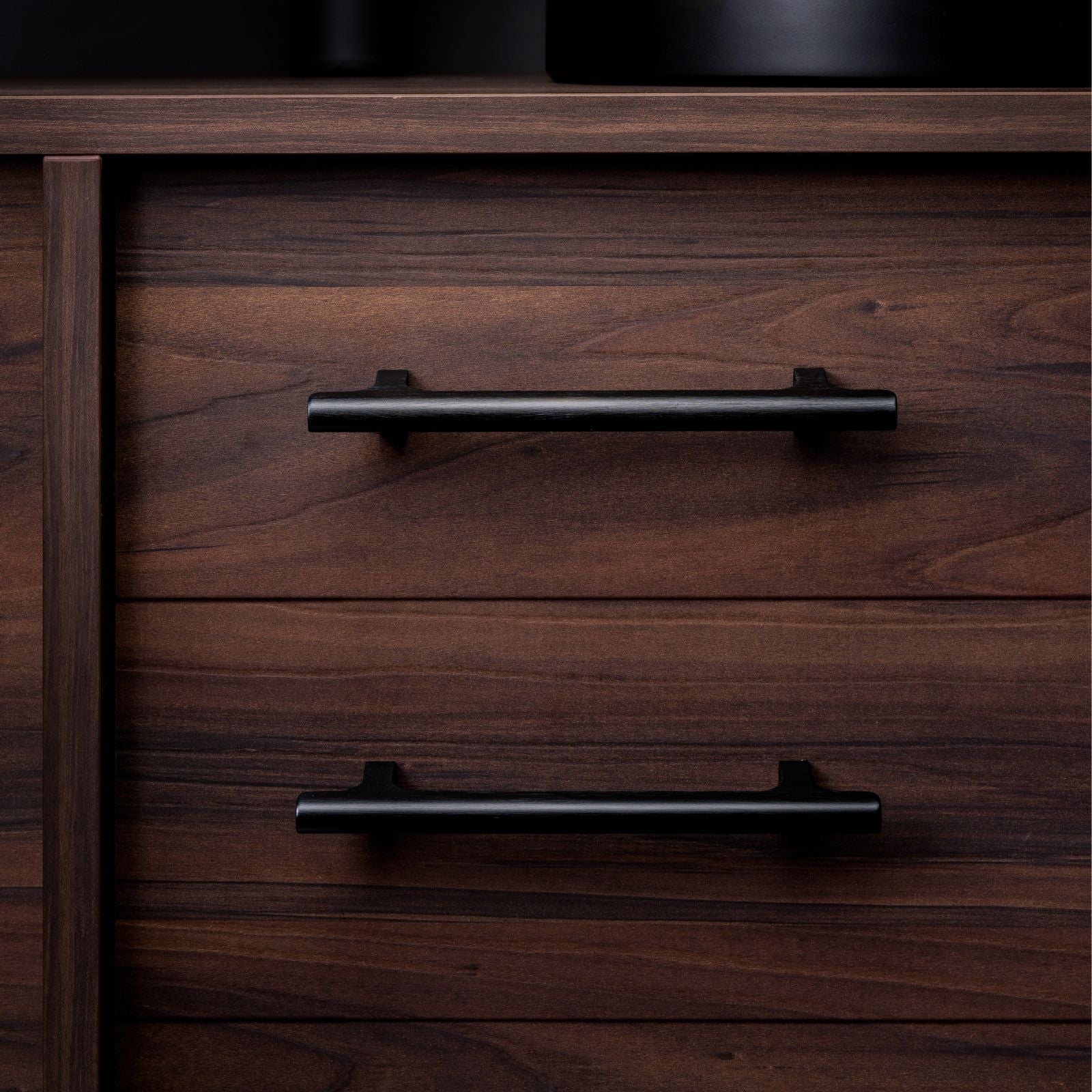 Momo Handles Hinoki D Handle Brushed Black