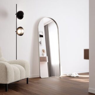 Brushed Nickel Arch Shaped Full Length Mirror 1500 x 600mm by ingrain