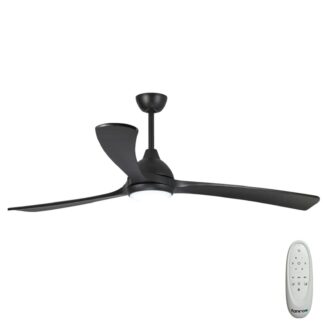 Fanco Sanctuary 70'' (178cm) DC Ceiling Fan with LED Light - Black