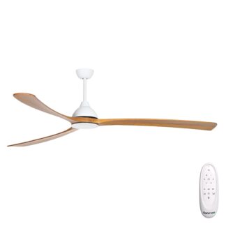 Fanco Sanctuary 86'' (218cm) DC Ceiling Fan - White and Teak