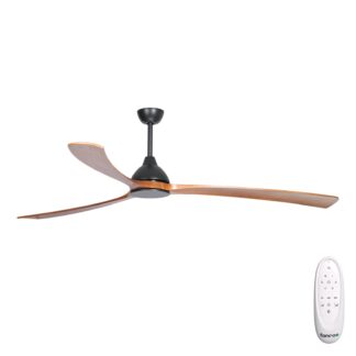 Fanco Sanctuary 86'' (218cm) DC Ceiling Fan - Black and Teak